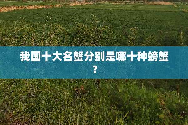 我国十大名蟹分别是哪十种螃蟹？