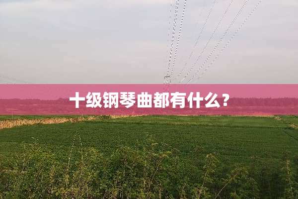 十级钢琴曲都有什么？
