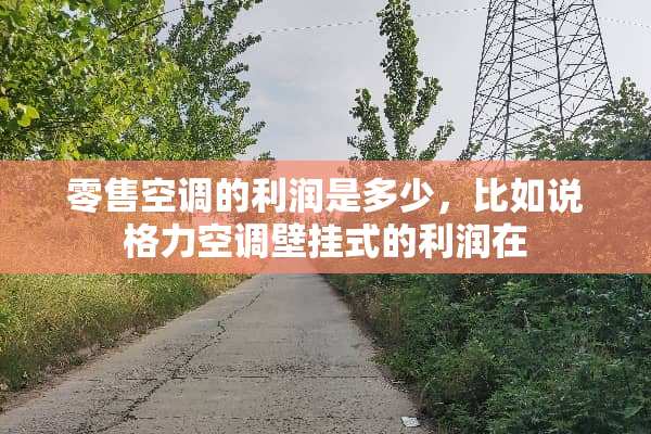 零售空调的利润是多少，比如说格力空调壁挂式的利润在