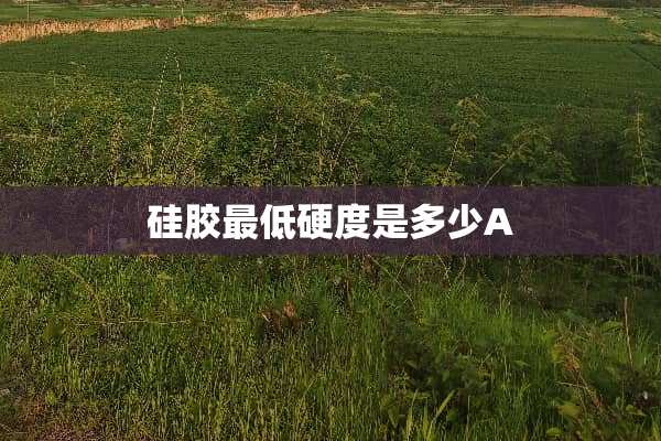 硅胶最低硬度是多少A