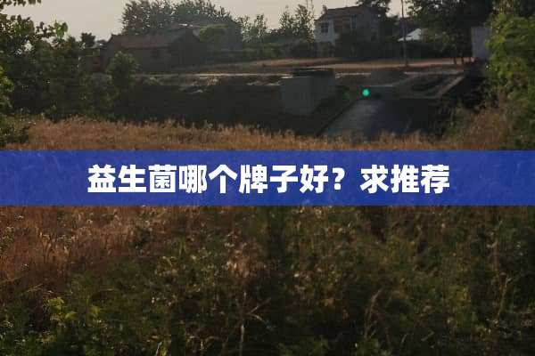 益生菌哪个牌子好？求推荐