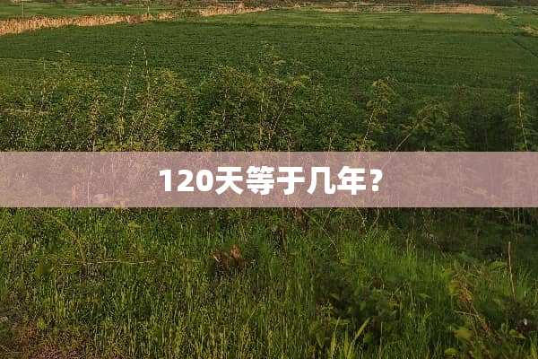 120天等于几年？