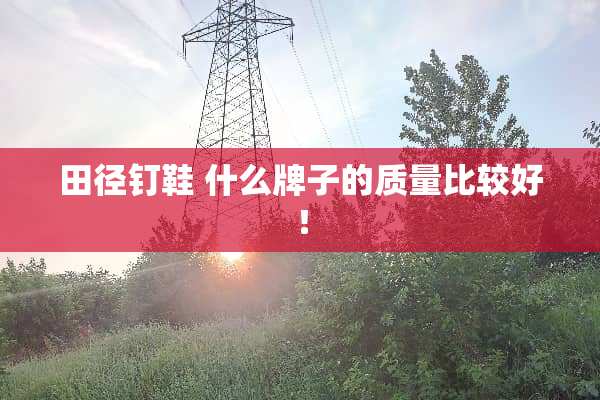 田径钉鞋 什么牌子的质量比较好！