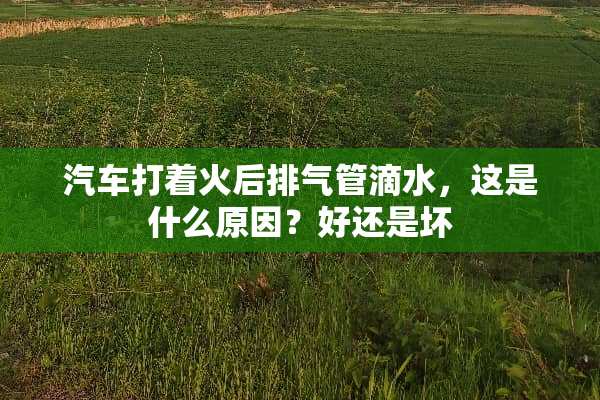 汽车打着火后排气管滴水，这是什么原因？好还是坏