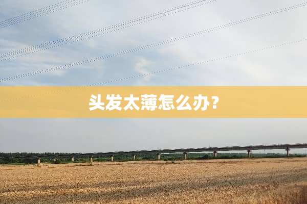 头发太薄怎么办？