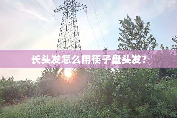 长头发怎么用筷子盘头发？