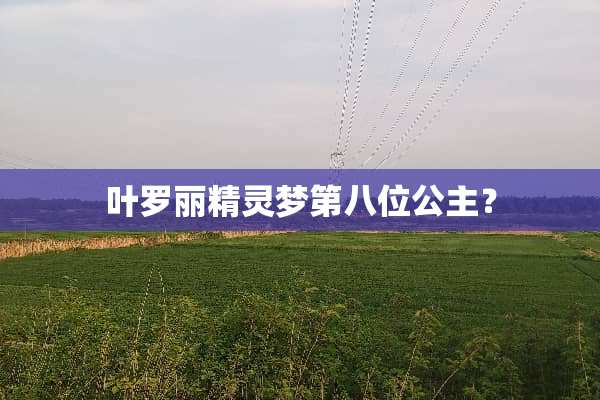叶罗丽精灵梦第八位公主？