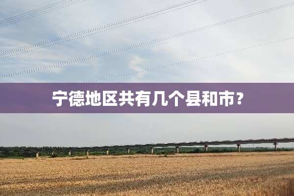 宁德地区共有几个县和市？