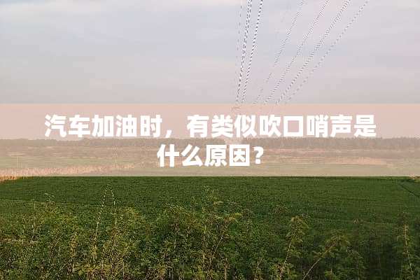 汽车加油时，有类似吹口哨声是什么原因？