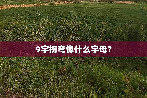 9字拐弯像什么字母？