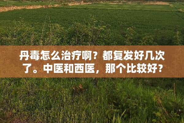 丹毒怎么治疗啊？都复发好几次了。中医和西医，那个比较好？