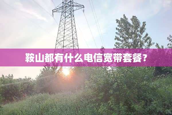 鞍山都有什么电信宽带套餐？