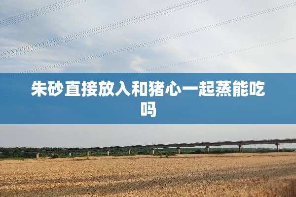朱砂直接放入和猪心一起蒸能吃吗