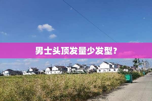 男士头顶发量少发型？