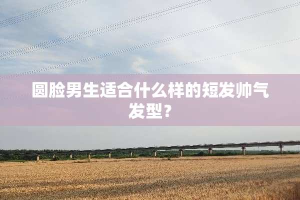 圆脸男生适合什么样的短发帅气发型？