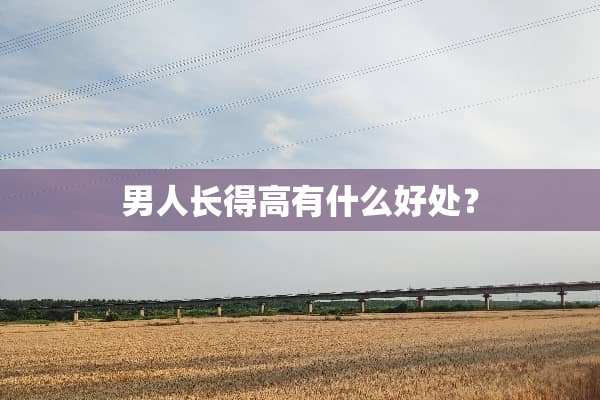 男人长得高有什么好处？