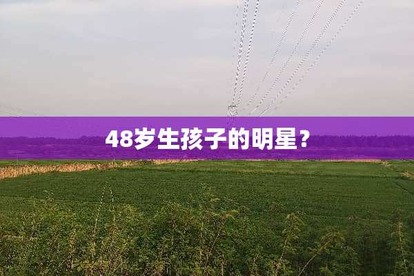 48岁生孩子的明星？