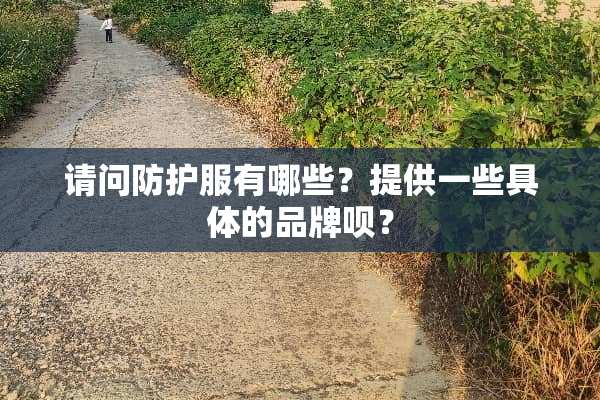 请问防护服有哪些？提供一些具体的品牌呗？