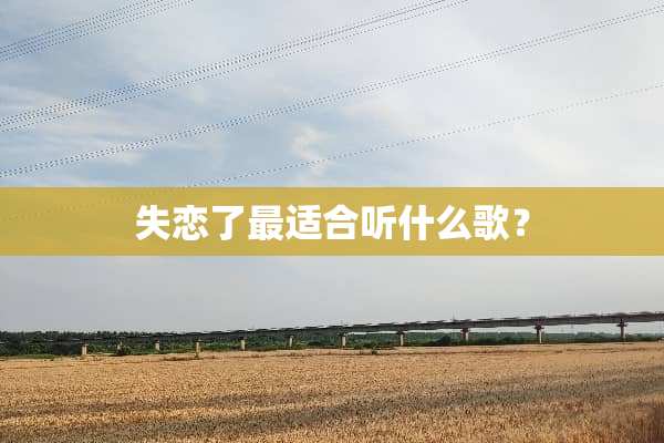 失恋了最适合听什么歌？