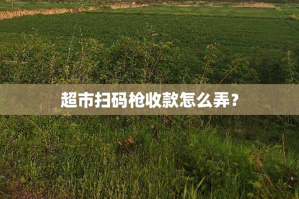 超市扫码*收款怎么弄？