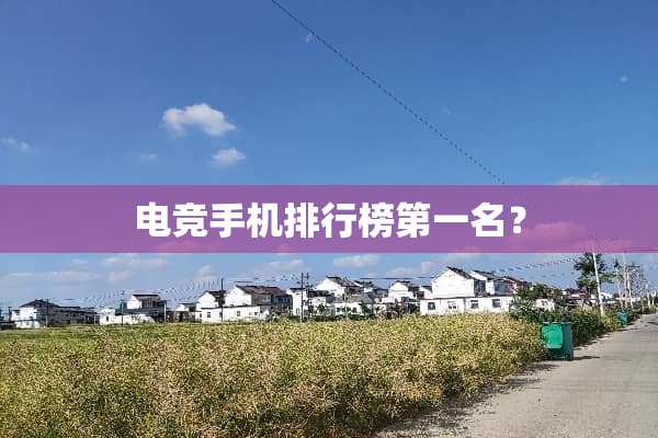 电竞手机排行榜第一名？