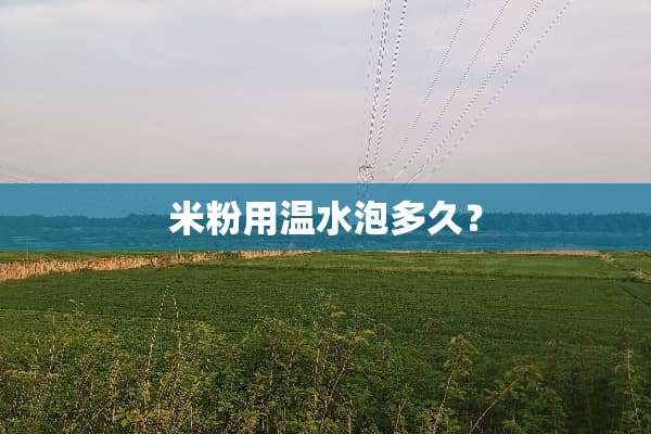 米粉用温水泡多久？