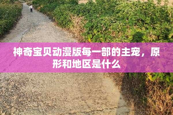 神奇宝贝动漫版每一部的主宠，原形和地区是什么