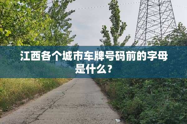 江西各个城市***码前的字母是什么？
