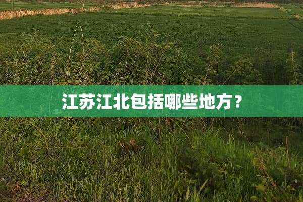 江苏江北包括哪些地方？
