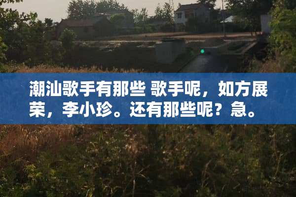 潮汕歌手有那些 歌手呢，如方展荣，李小珍。还有那些呢？急。 答的好给10分，。