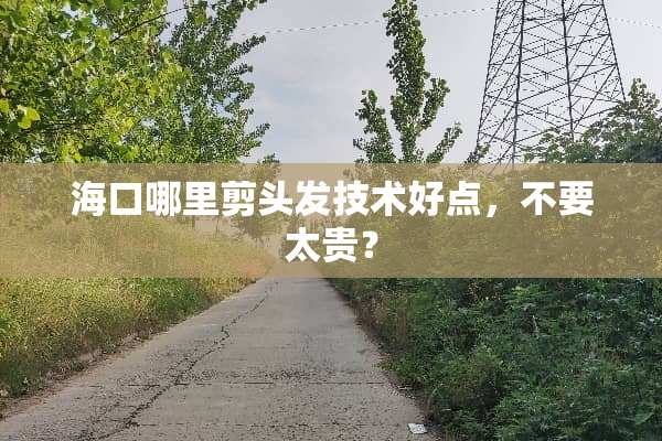 海口哪里剪头发技术好点，不要太贵？