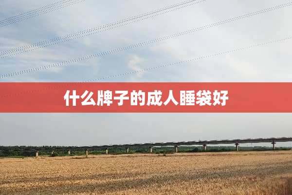 什么牌子的成人睡袋好