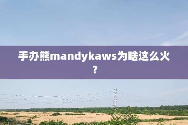 手办熊mandykaws为啥这么火？