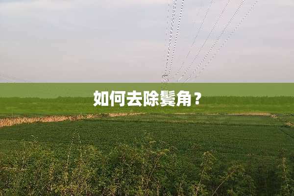 如何去除鬓角？