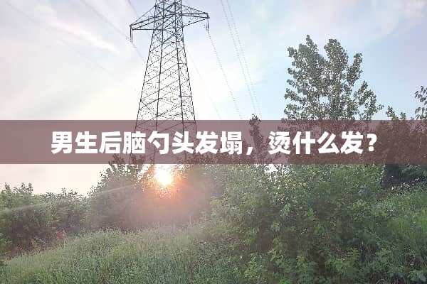男生后脑勺头发塌，烫什么发？