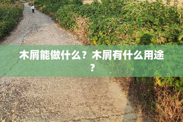木屑能做什么？木屑有什么用途？
