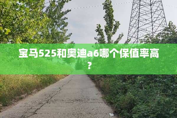 宝马525和奥迪a6哪个保值率高？