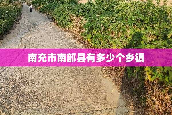 南充市南部县有多少个乡镇
