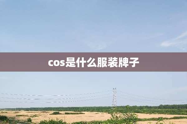 cos是什么服装牌子