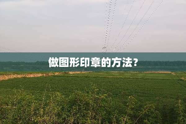 做图形印章的方法？