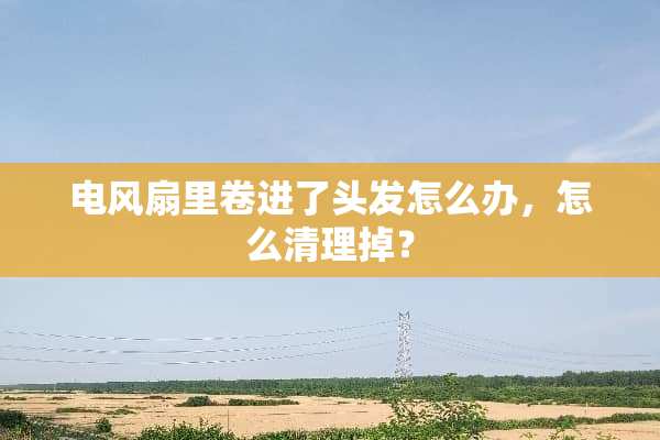 电风扇里卷进了头发怎么办，怎么清理掉？