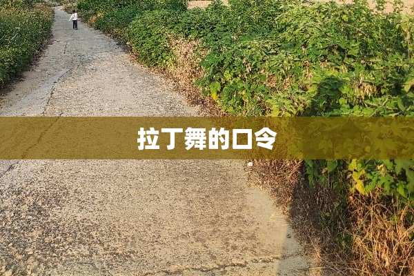 拉丁舞的口令