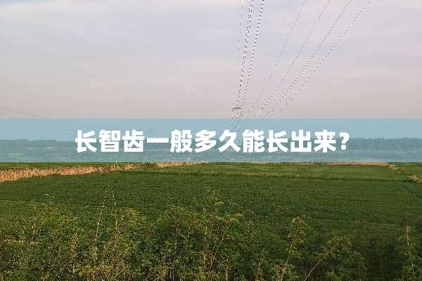 长智齿一般多久能长出来？