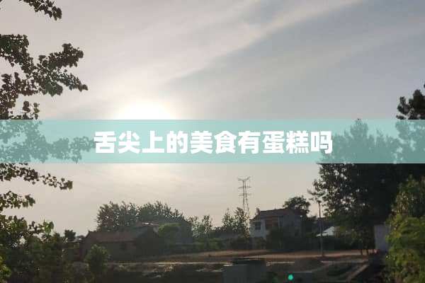 舌尖上的美食有蛋糕吗