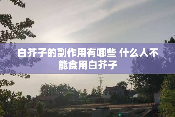 白芥子的副作用有哪些 什么人不能食用白芥子