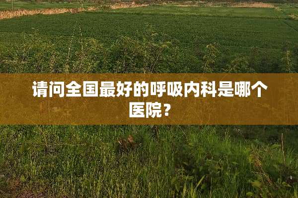 请问全国最好的呼吸内科是哪个医院？
