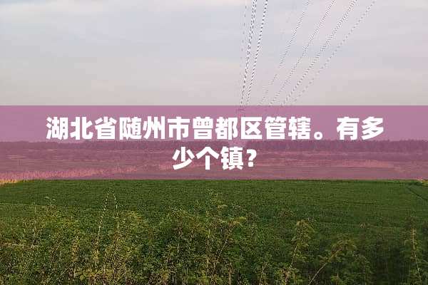 湖北省随州市曾都区管辖。有多少个镇？