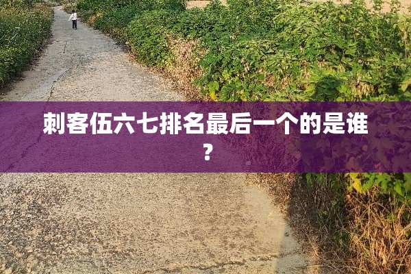 刺客伍六七排名最后一个的是谁？