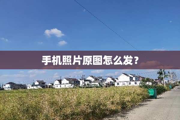 手机照片原图怎么发？