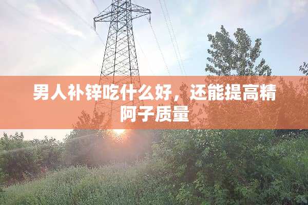 男人补锌吃什么好，还能提高精阿子质量